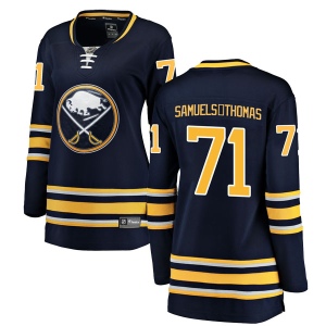 Women's Jordan Samuels-Thomas Buffalo Sabres Breakaway Home Jersey - Navy Blue