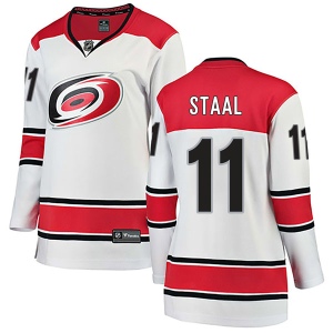 Women's Jordan Staal Carolina Hurricanes Breakaway Away Jersey - White