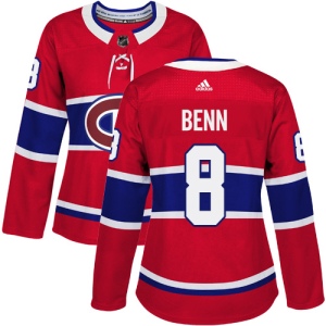 Women's Jordie Benn Montreal Canadiens Authentic Home Jersey - Red