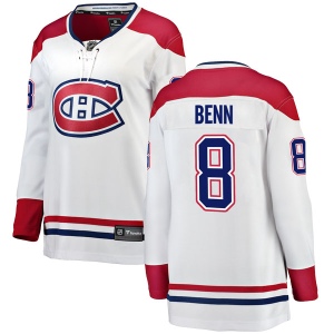 Women's Jordie Benn Montreal Canadiens Breakaway Away Jersey - White