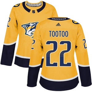 Women's Jordin Tootoo Nashville Predators Authentic Home Jersey - Gold