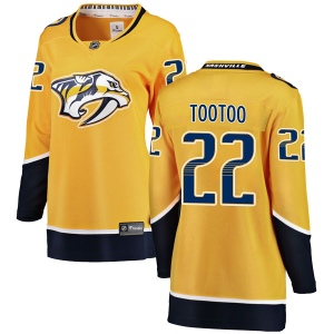 Women's Jordin Tootoo Nashville Predators Breakaway Home Jersey - Yellow