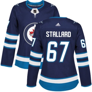 Women's Jordy Stallard Winnipeg Jets Authentic Home Jersey - Navy