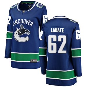 Women's Joseph Labate Vancouver Canucks Breakaway Home Jersey - Blue