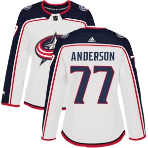 Women's Josh Anderson Columbus Blue Jackets Authentic Away Jersey - White