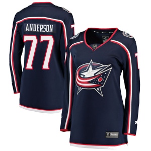 Women's Josh Anderson Columbus Blue Jackets Breakaway Home Jersey - Navy