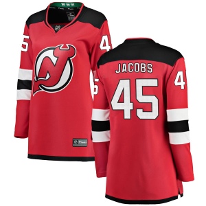 Women's Josh Jacobs New Jersey Devils Breakaway Home Jersey - Red