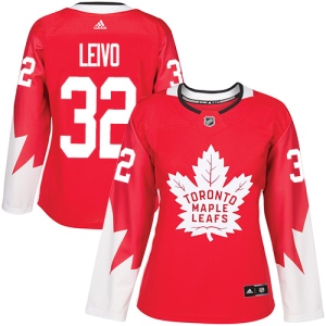 Women's Josh Leivo Toronto Maple Leafs Authentic Alternate Jersey - Red