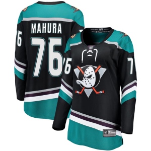 Women's Josh Mahura Anaheim Ducks Breakaway Alternate Jersey - Black