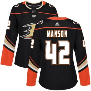 Women's Josh Manson Anaheim Ducks Authentic Home Jersey - Black