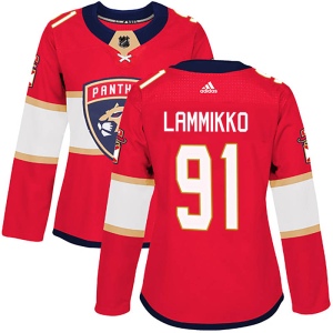 Women's Juho Lammikko Florida Panthers Authentic Home Jersey - Red