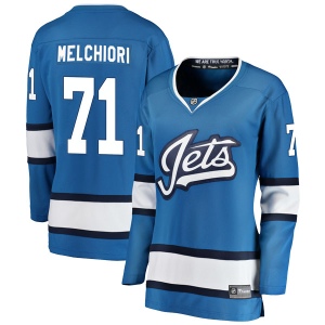 Women's Julian Melchiori Winnipeg Jets Breakaway Alternate Jersey - Blue