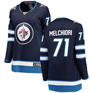 Women's Julian Melchiori Winnipeg Jets Breakaway Home Jersey - Blue