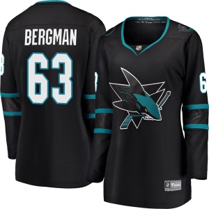 Women's Julius Bergman San Jose Sharks Breakaway Alternate Jersey - Black