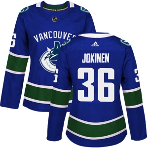 Women's Jussi Jokinen Vancouver Canucks Authentic Home Jersey - Blue