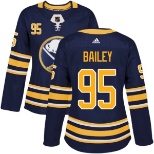 Women's Justin Bailey Buffalo Sabres Authentic Home Jersey - Navy Blue