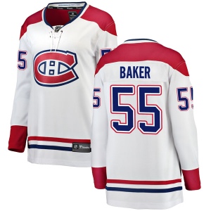 Women's Justin Baker Montreal Canadiens Breakaway Away Jersey - White