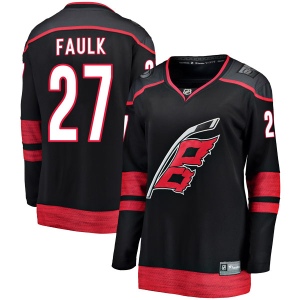 Women's Justin Faulk Carolina Hurricanes Breakaway Alternate Jersey - Black