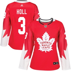 Women's Justin Holl Toronto Maple Leafs Authentic Alternate Jersey - Red