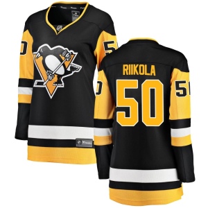 Women's Juuso Riikola Pittsburgh Penguins Breakaway Home Jersey - Black