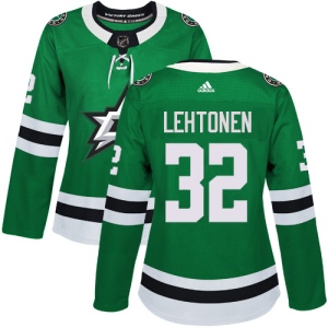 Women's Kari Lehtonen Dallas Stars Authentic Home Jersey - Green