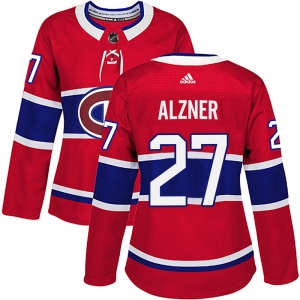 Women's Karl Alzner Montreal Canadiens Authentic Home Jersey - Red