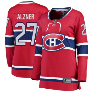 Women's Karl Alzner Montreal Canadiens Breakaway Home Jersey - Red