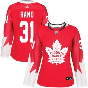 Women's Karri Ramo Toronto Maple Leafs Authentic Alternate Jersey - Red