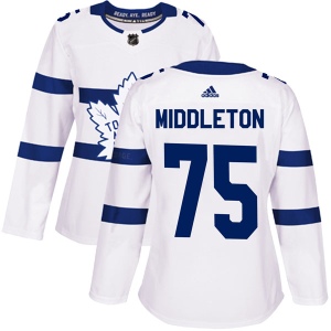 Women's Keaton Middleton Toronto Maple Leafs Authentic 2018 Stadium Series Jersey - White