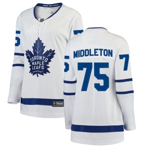 Women's Keaton Middleton Toronto Maple Leafs Breakaway Away Jersey - White