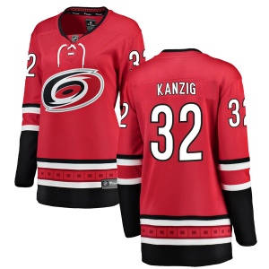 Women's Keegan Kanzig Carolina Hurricanes Breakaway Home Jersey - Red