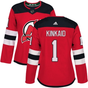 Women's Keith Kinkaid New Jersey Devils Authentic Home Jersey - Red