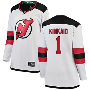 Women's Keith Kinkaid New Jersey Devils Breakaway Away Jersey - White