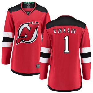 Women's Keith Kinkaid New Jersey Devils Home Breakaway Jersey - Red