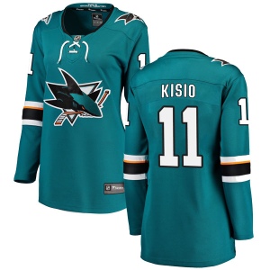 Women's Kelly Kisio San Jose Sharks Breakaway Home Jersey - Teal