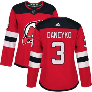 Women's Ken Daneyko New Jersey Devils Authentic Home Jersey - Red