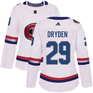 Women's Ken Dryden Montreal Canadiens Authentic 2017 100 Classic Jersey - White