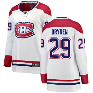 Women's Ken Dryden Montreal Canadiens Breakaway Away Jersey - White