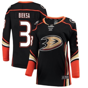 Women's Kevin Bieksa Anaheim Ducks Authentic Home Jersey - Black