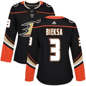 Women's Kevin Bieksa Anaheim Ducks Authentic Home Jersey - Black