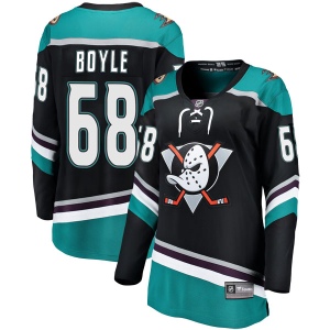 Women's Kevin Boyle Anaheim Ducks Breakaway Alternate Jersey - Black