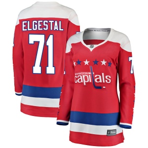 Women's Kevin Elgestal Washington Capitals Breakaway Alternate Jersey - Red