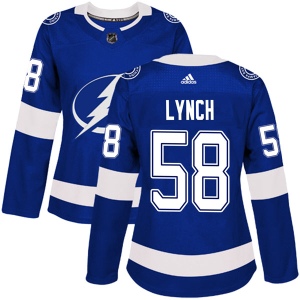 Women's Kevin Lynch Tampa Bay Lightning Authentic Home Jersey - Blue