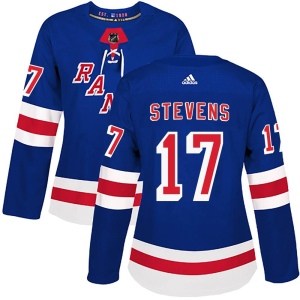 Women's Kevin Stevens New York Rangers Authentic Home Jersey - Royal Blue