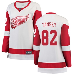 Women's Kevin Tansey Detroit Red Wings Breakaway Away Jersey - White