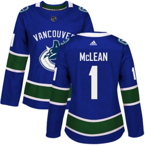 Women's Kirk Mclean Vancouver Canucks Authentic Home Jersey - Blue