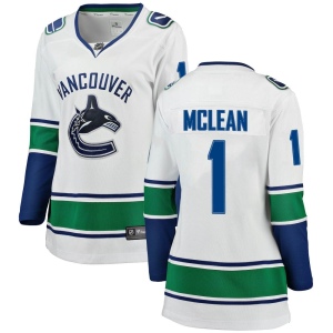 Women's Kirk Mclean Vancouver Canucks Breakaway Away Jersey - White