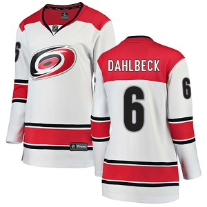 Women's Klas Dahlbeck Carolina Hurricanes Breakaway Away Jersey - White