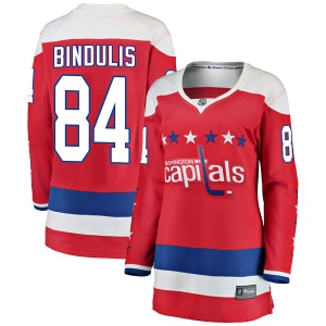 Women's Kris Bindulis Washington Capitals Breakaway Alternate Jersey - Red