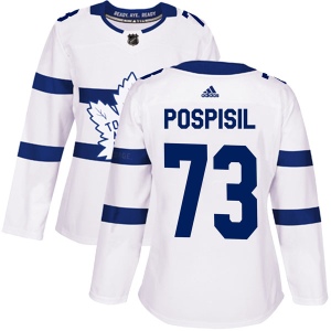 Women's Kristian Pospisil Toronto Maple Leafs Authentic 2018 Stadium Series Jersey - White